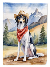 Load image into Gallery viewer, Borzoi Cowboy Welcome House Flag
