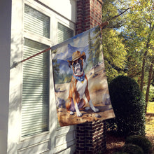 Load image into Gallery viewer, Boxer Cowboy Welcome House Flag