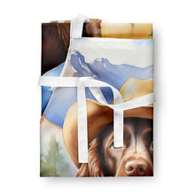 Load image into Gallery viewer, Boykin Spaniel Cowboy Welcome Apron – Artist-Designed Kitchen, BBQ &amp; Craft Apron
