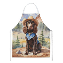 Load image into Gallery viewer, Boykin Spaniel Cowboy Welcome Apron – Artist-Designed Kitchen, BBQ &amp; Craft Apron