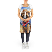 Load image into Gallery viewer, Brussels Griffon Cowboy Welcome Apron – Artist-Designed Kitchen, BBQ &amp; Craft Apron