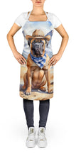 Load image into Gallery viewer, Bullmastiff Cowboy Welcome Apron – Artist-Designed Kitchen, BBQ &amp; Craft Apron