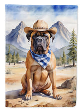 Load image into Gallery viewer, Bullmastiff Cowboy Welcome House Flag
