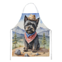 Load image into Gallery viewer, Cairn Terrier Cowboy Welcome Apron – Artist-Designed Kitchen, BBQ &amp; Craft Apron