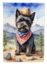 Load image into Gallery viewer, Cairn Terrier Cowboy Welcome House Flag