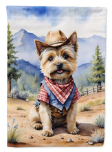 Load image into Gallery viewer, Cairn Terrier Cowboy Welcome House Flag