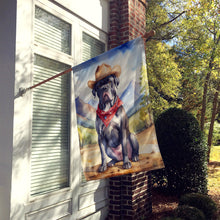 Load image into Gallery viewer, Cane Corso Cowboy Welcome House Flag