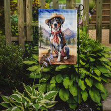 Load image into Gallery viewer, Catahoula Cowboy Welcome Garden Flag – Western Dog Yard Decor with Mountain Landscape