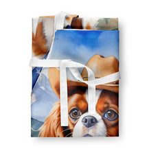 Load image into Gallery viewer, Cavalier Spaniel Cowboy Welcome Apron – Artist-Designed Kitchen, BBQ &amp; Craft Apron