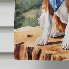 Load image into Gallery viewer, Cavalier Spaniel Cowboy Welcome House Flag