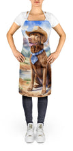 Load image into Gallery viewer, Chesapeake Bay Retriever Cowboy Welcome Apron – Artist-Designed Kitchen, BBQ &amp; Craft Apron