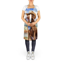 Load image into Gallery viewer, Chesapeake Bay Retriever Cowboy Welcome Apron – Artist-Designed Kitchen, BBQ &amp; Craft Apron