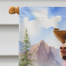 Load image into Gallery viewer, Chesapeake Bay Retriever Cowboy Welcome House Flag