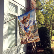 Load image into Gallery viewer, Chihuahua Cowboy Welcome House Flag