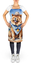 Load image into Gallery viewer, Chow Chow Cowboy Welcome Apron – Artist-Designed Kitchen, BBQ &amp; Craft Apron