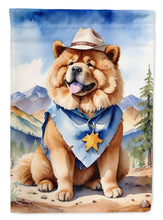 Load image into Gallery viewer, Chow Chow Cowboy Welcome House Flag