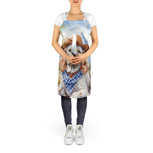 Load image into Gallery viewer, Clumber Spaniel Cowboy Welcome Apron – Artist-Designed Kitchen, BBQ &amp; Craft Apron