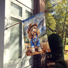 Load image into Gallery viewer, Cockapoo Cowboy Welcome House Flag