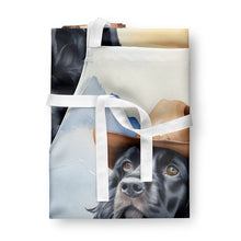 Load image into Gallery viewer, Cocker Spaniel Cowboy Welcome Apron – Artist-Designed Kitchen, BBQ &amp; Craft Apron