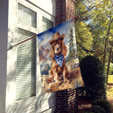 Load image into Gallery viewer, Cocker Spaniel Cowboy Welcome House Flag