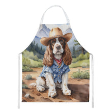 Load image into Gallery viewer, Cocker Spaniel Cowboy Welcome Apron – Artist-Designed Kitchen, BBQ &amp; Craft Apron