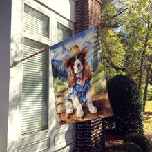 Load image into Gallery viewer, Cocker Spaniel Cowboy Welcome House Flag