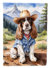 Load image into Gallery viewer, Cocker Spaniel Cowboy Welcome House Flag