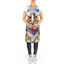 Load image into Gallery viewer, Corgi Cowboy Welcome Apron – Artist-Designed Kitchen, BBQ &amp; Craft Apron