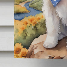 Load image into Gallery viewer, Coton de Tulear Cowboy Welcome House Flag