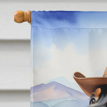 Load image into Gallery viewer, Dachshund Cowboy Welcome House Flag