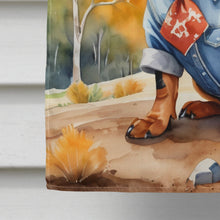 Load image into Gallery viewer, Dachshund Cowboy Welcome House Flag