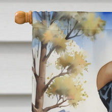 Load image into Gallery viewer, Dalmatian Cowboy Welcome House Flag
