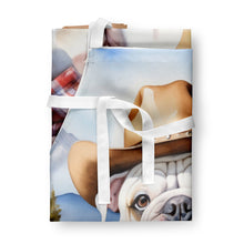 Load image into Gallery viewer, English Bulldog Cowboy Welcome Apron – Artist-Designed Kitchen, BBQ &amp; Craft Apron
