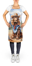 Load image into Gallery viewer, English Cocker Spaniel Cowboy Welcome Apron – Artist-Designed Kitchen, BBQ &amp; Craft Apron