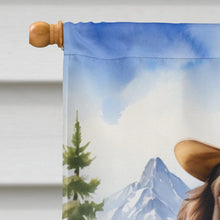 Load image into Gallery viewer, English Springer Spaniel Cowboy Welcome House Flag
