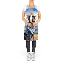 Load image into Gallery viewer, Flat-Coated Retriever Cowboy Welcome Apron – Artist-Designed Kitchen, BBQ &amp; Craft Apron