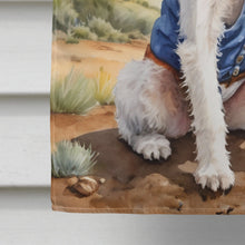 Load image into Gallery viewer, Fox Terrier Cowboy Welcome House Flag
