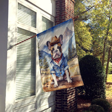 Load image into Gallery viewer, French Bulldog Cowboy Welcome House Flag