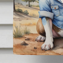 Load image into Gallery viewer, French Bulldog Cowboy Welcome House Flag
