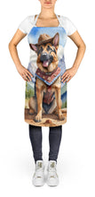 Load image into Gallery viewer, German Shepherd Cowboy Welcome Apron – Artist-Designed Kitchen, BBQ &amp; Craft Apron