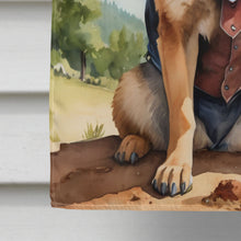Load image into Gallery viewer, German Shepherd Cowboy Welcome House Flag