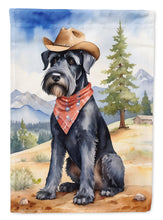 Load image into Gallery viewer, Giant Schnauzer Cowboy Welcome House Flag