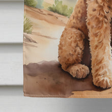 Load image into Gallery viewer, Goldendoodle Cowboy Welcome House Flag
