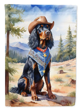 Load image into Gallery viewer, Gordon Setter Cowboy Welcome House Flag
