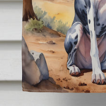 Load image into Gallery viewer, Great Dane Cowboy Welcome House Flag