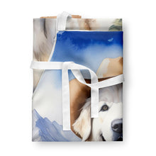 Load image into Gallery viewer, Great Pyrenees Cowboy Welcome Apron – Artist-Designed Kitchen, BBQ &amp; Craft Apron