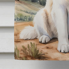 Load image into Gallery viewer, Great Pyrenees Cowboy Welcome House Flag