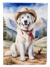 Load image into Gallery viewer, Great Pyrenees Cowboy Welcome House Flag
