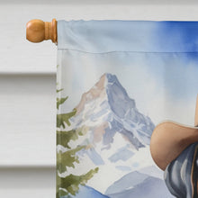 Load image into Gallery viewer, Greater Swiss Mountain Dog Cowboy Welcome House Flag