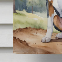 Load image into Gallery viewer, Greater Swiss Mountain Dog Cowboy Welcome House Flag